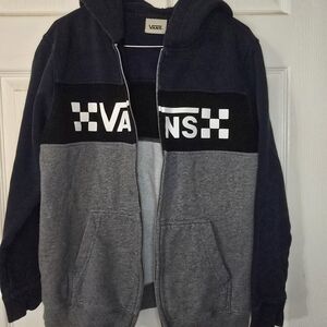 Vans Black and Gray Hoodie